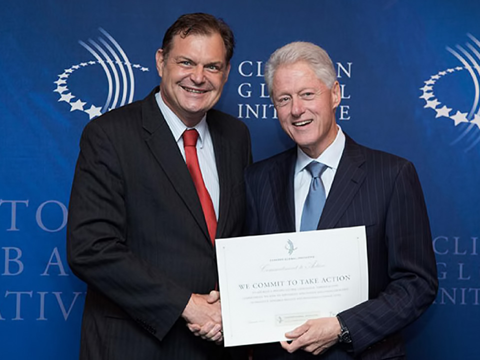 Avec Le Président Clinton