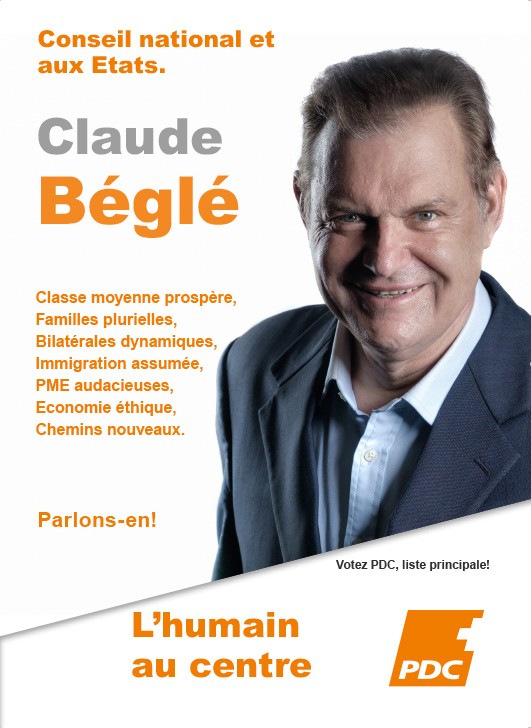 Flyer Claude Béglé recto